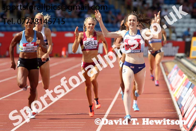 Womens 800 metres, Muller British Championships, Alexander Stadium, Birmingham. Photo: David T. Hewitson/Sports for All Pics